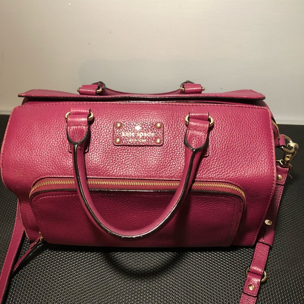Kate Spade red plum satchel